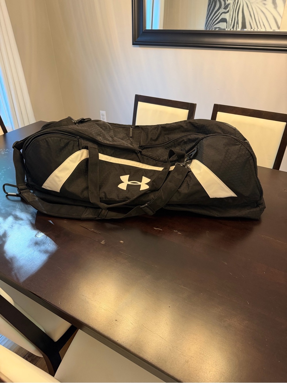 Under Armour Softball/Baseball Black and White Bat Bag